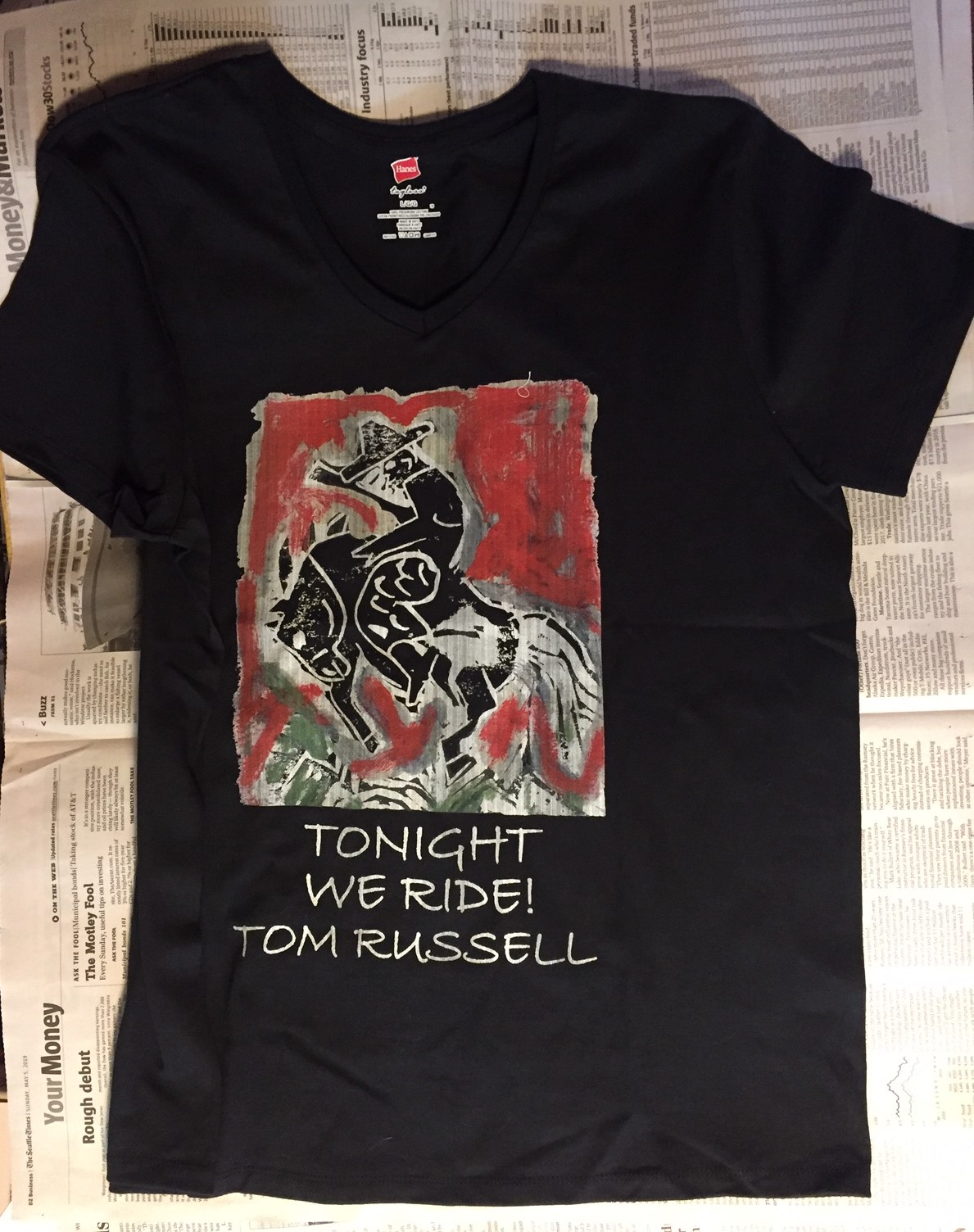 Tonight We Ride!, Womens, T-shirt, black